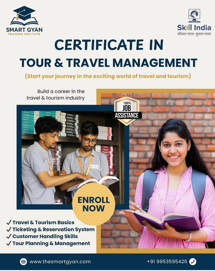 Certificate in  Tour and Travel Management